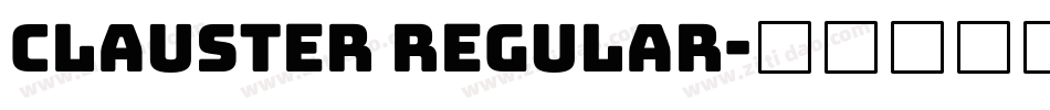 Clauster Regular字体转换